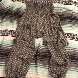 High waist harem pants